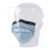 Surgical Mask with Eye Shield Precept? FluidGard? 160 Anti-fog Foam ASTM Level 3 Tie Closure One Size Fits Most (BX)