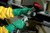 Chemical Protection Glove KleenGuard* G80 Size 8 Flock Lined Nitrile Green 13 Inch Straight Cuff NonSterile (BX)