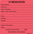 Pre-Printed Label MedVision? Anesthesia Label Fluorescent Red Paper IV Medication Added Black Syringe Label 2-7/16 X 2-1/2 Inch (RL)