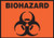 Pre-Printed Label Accuform Signs Caution Label Black / Orange Vinyl Biohazard w/Sign Black Biohazard 3-1/2 X 5 Inch (PK)