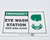 Wall Sign First Aid Sign Lab Safety Supply? Emergency Eye Wash Station w/Symbol (EA)