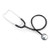 General Exam Stethoscope McKesson Black 1-Tube 21 Inch Tube Single Sided Chestpiece (EA) 01-660HBKGM