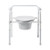 3-in-1 Commode Chair McKesson Fixed Arms Steel Frame Back Bar 13-1/4 Inch Seat Width 350 lbs. Weight Capacity (CS)