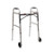 Dual Release Folding Walker with Wheels Adjustable Height McKesson Aluminum Frame 350 lbs. Weight Capacity 32 to 39 Inch Height (EA) 146-10210-4