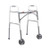 Bariatric Dual Release Folding Walker with Wheels Adjustable Height McKesson Steel Frame 500 lbs. Weight Capacity 32 to 39 Inch Height (CS)