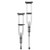 Underarm Crutches McKesson Youth / Adult / Tall Adult 4 Foot 6 Inch to 6 Foot 6 Inch User Height Aluminum Frame 300 lbs. Weight Capacity (CS)