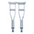 Underarm Crutches McKesson Pediatric 3 Foot 7 Inch to 4 Foot User Height Aluminum Frame 175 lbs. Weight Capacity (CS)