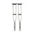 Underarm Crutches McKesson Adult 5 Foot 2 Inch to 5 Foot 10 Inch User Height Aluminum Frame 350 lbs. Weight Capacity (CS) 146-10430-8