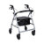 4 Wheel Rollator McKesson Silver Adjustable Height / Folding Aluminum Frame (EA)