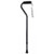 Offset Cane McKesson Aluminum 30 to 39 Inch Height Black (EA)