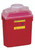 Sharps Container BD* Red Base 17-1/2 X 12-4/5 X 8-4/5 Inch Vertical Entry 6 Gallon (CS)