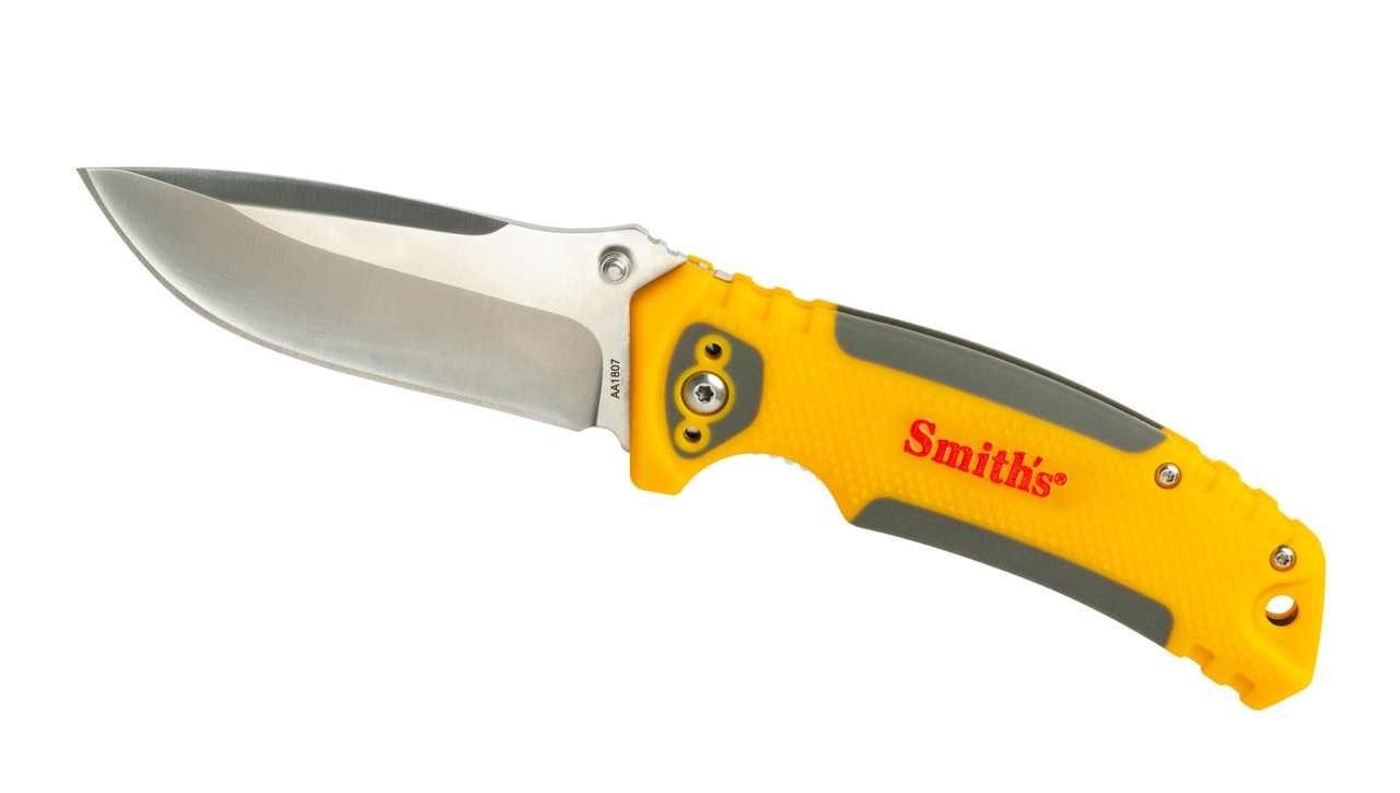 Satin Drop point Folding Knife - Smith's Consumer Products