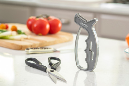 10-Second Knife & Scissor Sharpener - Gray