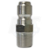 3/8"  MPT Standard Stainless Steel Plug