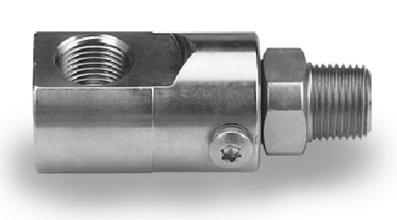 90 degree brass swivel connector with barb fitting