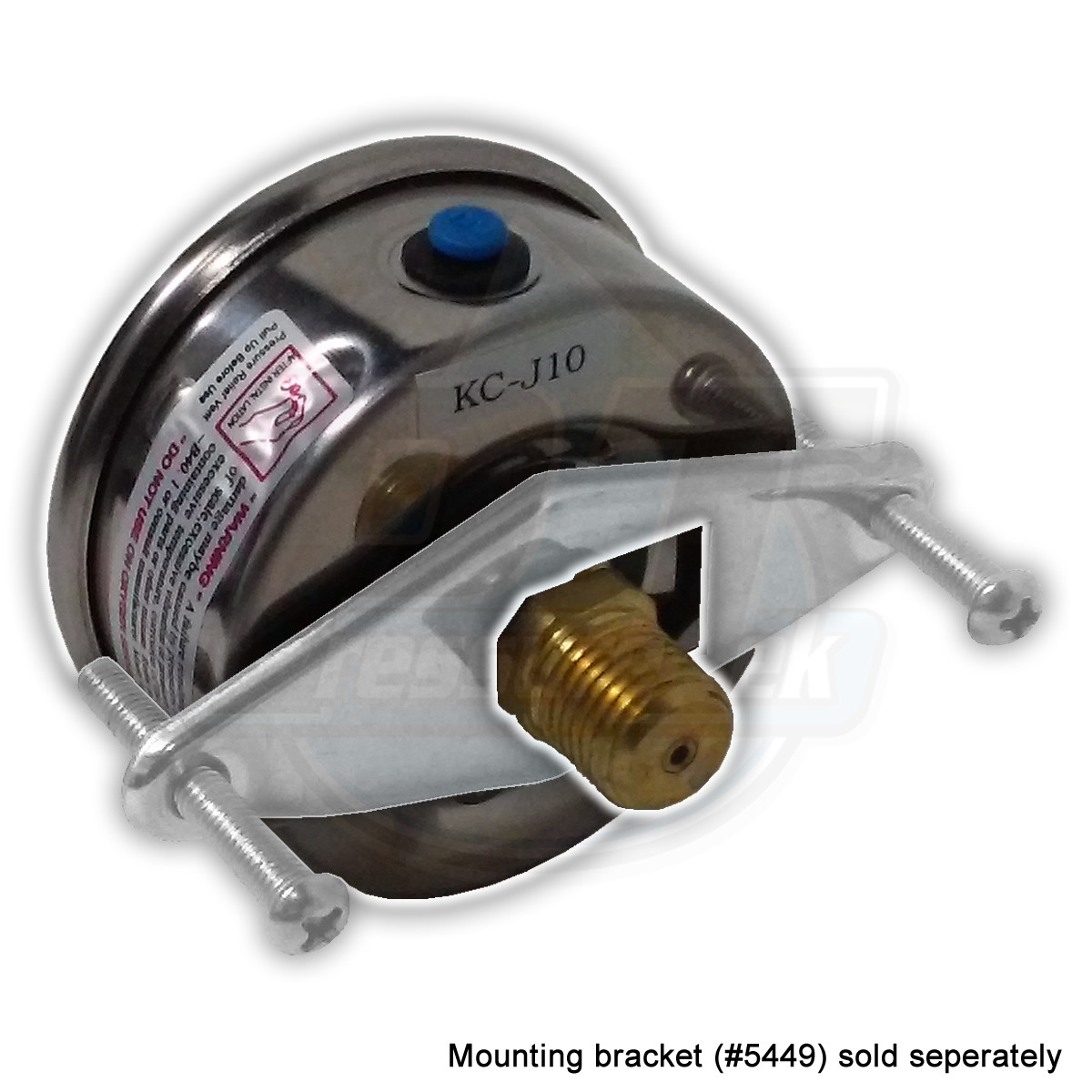 Stainless Steel Panel Mount Gauge Pressure Tek