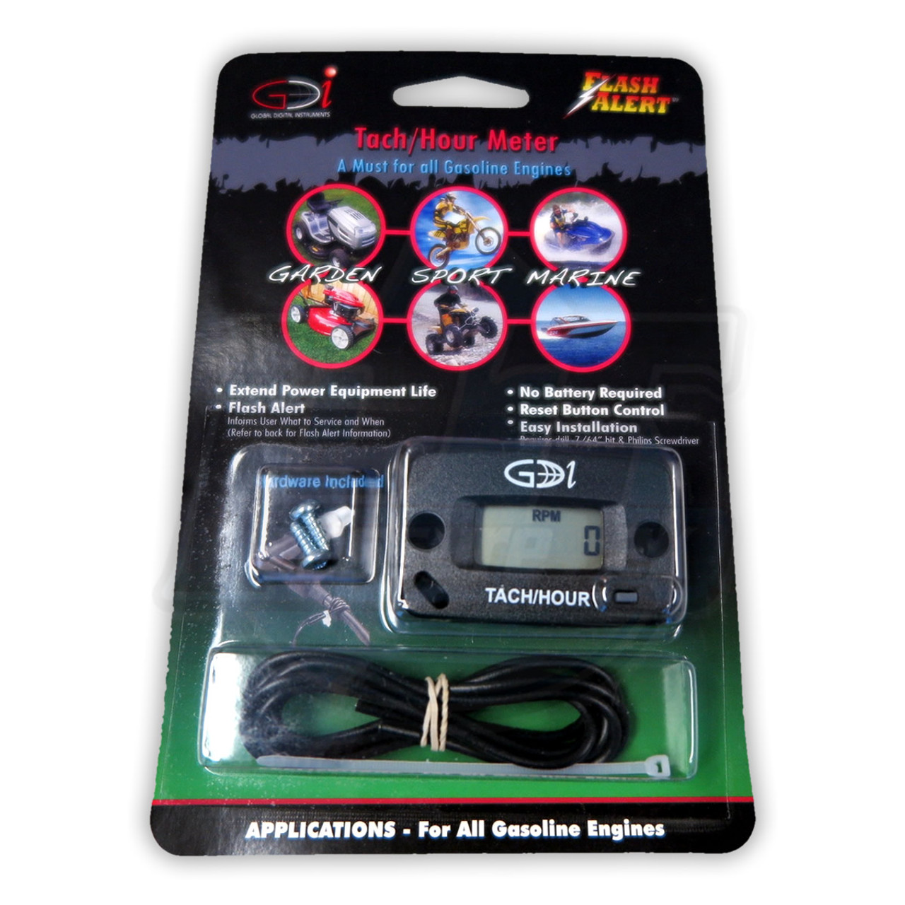 Tachometer & Hour Meter Pressure Tek