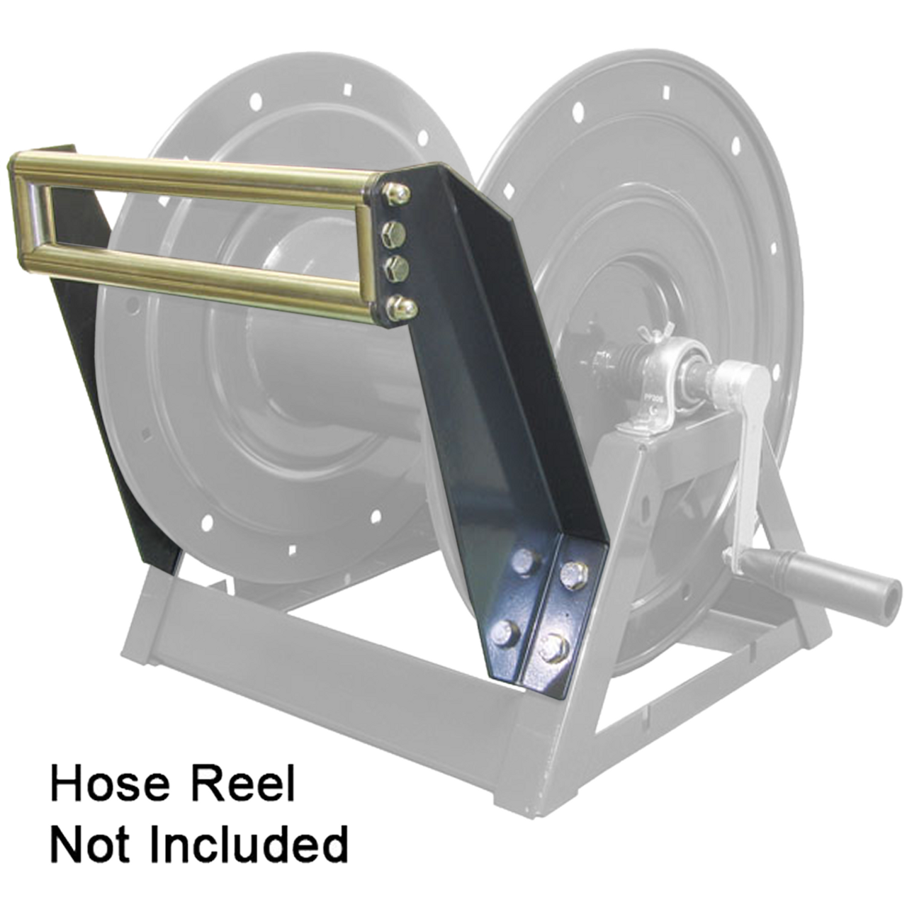General Pump DHRA50300 3/8 x 300' Black Steel Hose Reel with Flat  Sidewalls, A-frame, Pin Lock and Brake and Stainless Steel Swivel Inlet,  5000 Psi: : Tools & Home Improvement