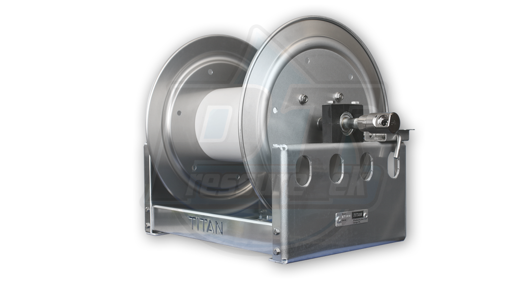 Titan Manual Hose Reel 18 Inch Aluminum Reel w/ Stainless Steel Manifold