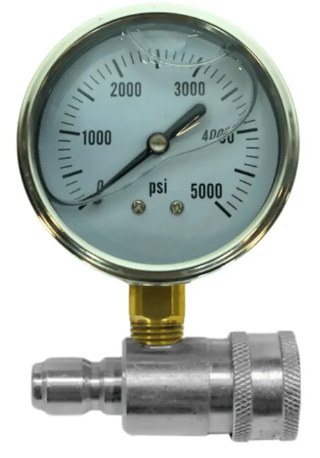 Stainless Steel Quick Connect Pressure Gauge