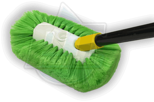 10 Multi Directional - 270 Degree Green Bristle Brush - Pressure Tek