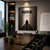 Modern executive office featuring a framed Discipline motivational poster above a minimalist workspace with luxury interior design.