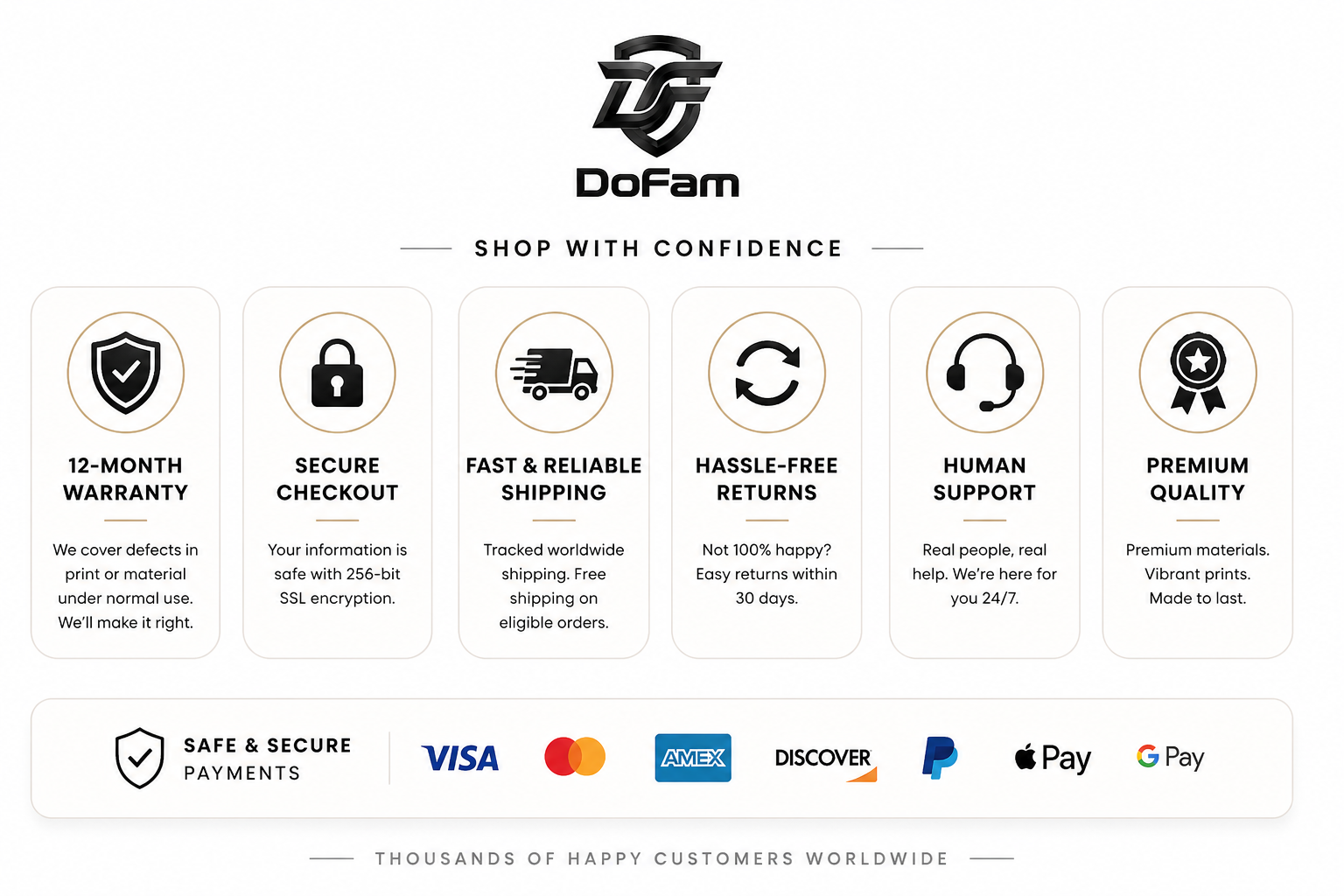 DoFam secure shopping benefits