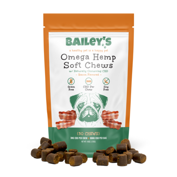 Bailey's | Omega Dog Chews | Bacon