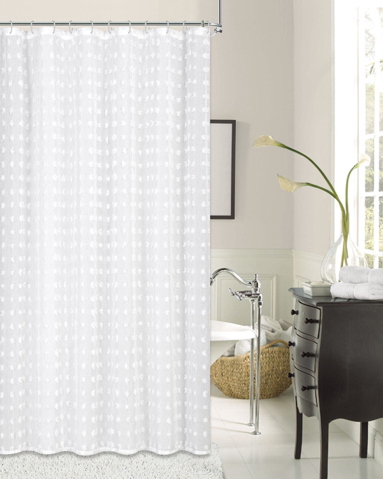 JAKOOZ ROLLUP SHOWER CURTAIN The Towel Shoppe