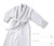 MICROFIBER FRENCH TERRY LINED WHITE BATHROBE