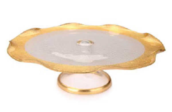 CAKE STAND GOLD DESIGN