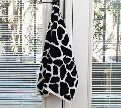 Dazzle Black & White Hand Towel