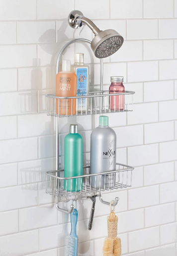 extra-large adjustable shower caddy - extra-large