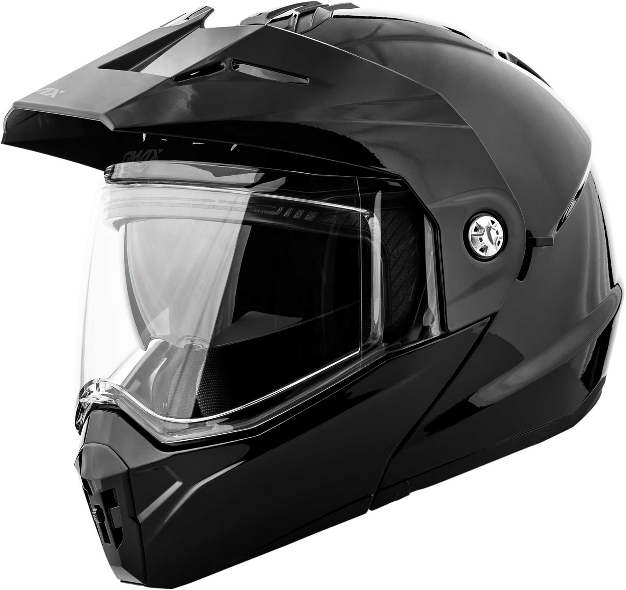 gmax motorcycle helmet OF-87 Duke Matte Black/Grey / Large Large eyeport allows large goggles and better vision Gmax #M1740026R - MD-74 Solid