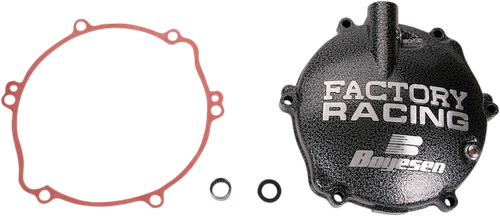 Boyesen Clutch Cover - Black - Kawasaki CC-18B