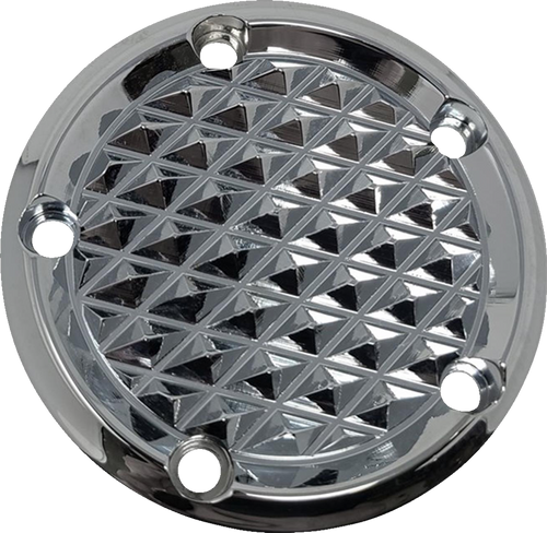 Covingtons Points Cover - Diamondback - Chrome - Twin Cam C3093-C