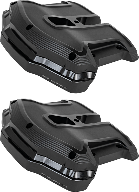 Performance Machine (Pm) Rocker Box Cover - Race Series - Black Ops - M8 0177-2084-SMB