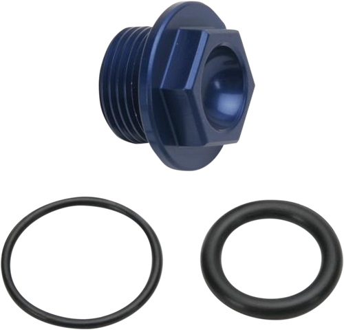 Works Connection Oil Plug - Blue - Kawasaki/Suzuki 24-012