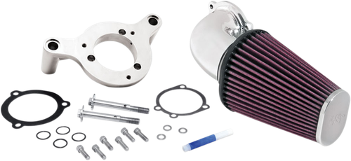 K & N Aircharger Intake System With Mandrel-Bent Aluminum Intake Tube Kit - Bright Chrome 57-1125P