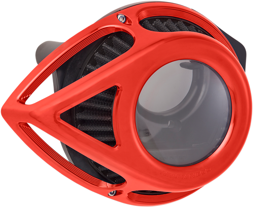 Arlen Ness Clear Tear Air Cleaner Kit - Red 18-901