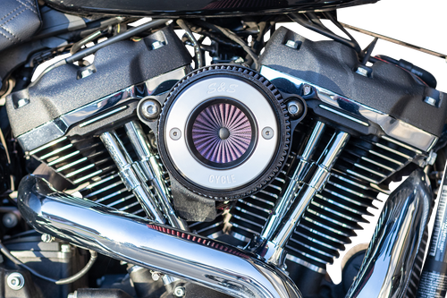 S&S Cycle Air Stinger Stealth Air Cleaner Kit - Chrome Ring 170-0714A