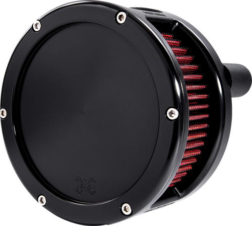 Feuling Parts Ba Series Air Cleaner Kit - Black Anodized - Red Filter 5434