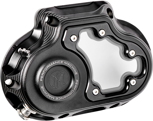 Performance Machine (Pm) Transmission Cover - Black Ops - Hydraulic - Touring 0177-2080M-SMB