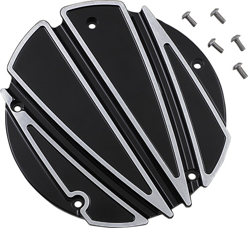 Covingtons Derby Cover - Ripper - 5 Hole - Black - Touring/Trike C1875-B