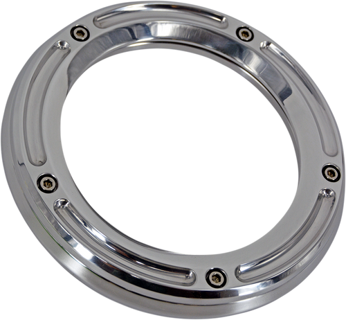 Trask Assault Derby Cover With Window - Chrome - Softail TM-0042CH