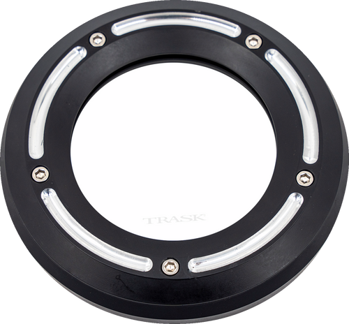 Trask Assault Derby Cover With Window - Reverse Cut - Softail TM-0042RC