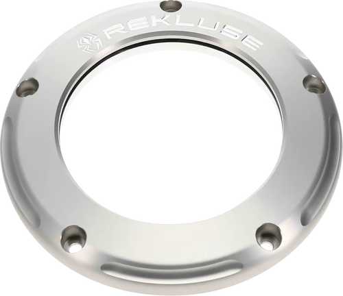 Rekluse Clear Derby Cover - Silver/Anodized - M8 RMS-0515037