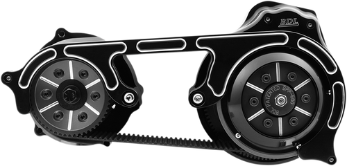 Belt Drives Ltd. Open Belt Drive - 2" - Black - '07-'17 Softail TC2PS-2-B