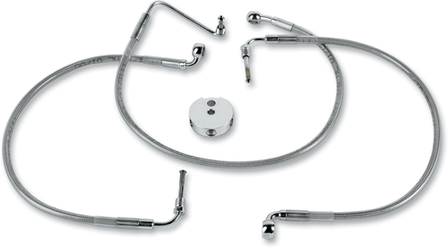Drag Specialties Brake Line - Front - Stainless Steel 1204-2739