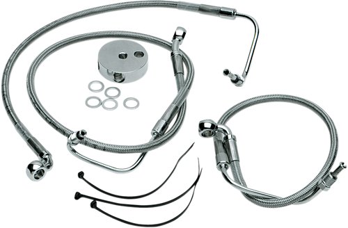Drag Specialties Brake Line - Front (Lower/Upper) - Stainless Steel 1204-2756